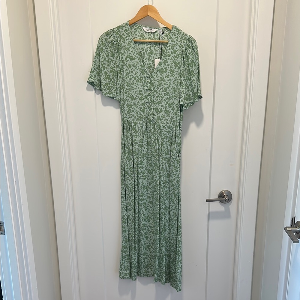 Floral Green Dress